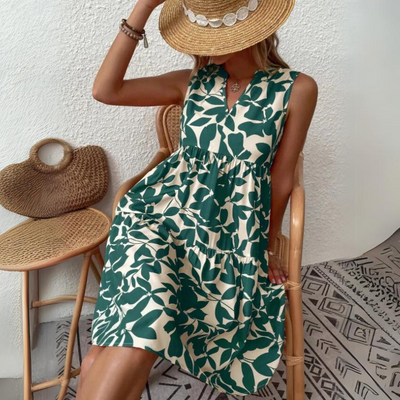 AmalfiCharm | Amalfi A Line Tank Dress met ruches