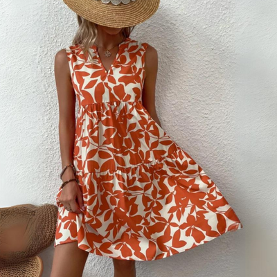 AmalfiCharm | Amalfi A Line Tank Dress met ruches