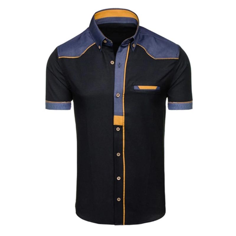 Grayson - Refined Slim Fit Denim Polo - Effortless style with a pocket