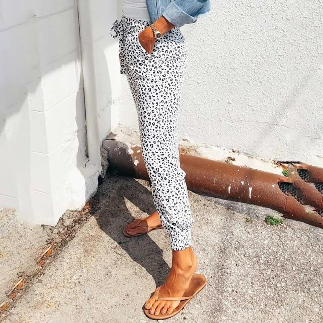 Hazel - Leopard Print Pants