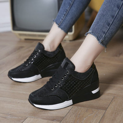 Here’s the translation into English:  **Lace-up Shoes™ | Women's Wedge Sneakers**